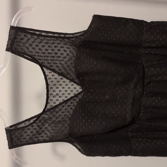 Torrid Black Clip Dot and Tulle Dress - Picture 3 of 6